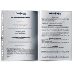 DURABLE Pochette perforée, A3 format paysage, PP, 0,06 mm