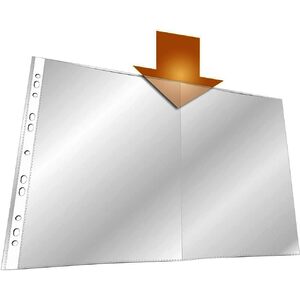 DURABLE Pochette perforée, A3 format paysage, PP, 0,06 mm