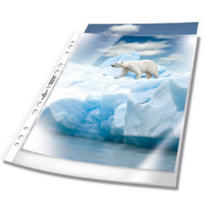 DURTABLE Pochette perforée, A4, PP, transparent