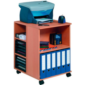 DURABLE Desserte de bureau '74/59' ouvert, 6 étagères, hêtre