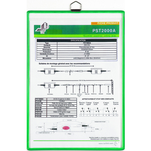 djois by tarifold Poche à anse, format A4, vertical, vert