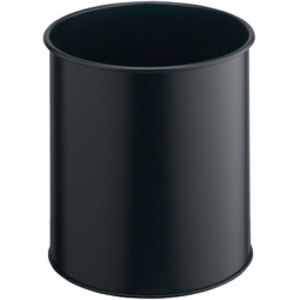 DURABLE Corbeille METALL, rond, 15 litres, argent métallique