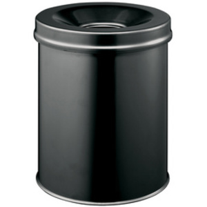DURABLE Poubelle SAFE, rond, 30 litres, noir