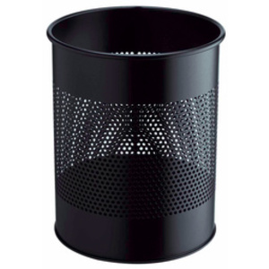 DURABLE Corbeille METAL, ronde, 15 litres, argent métallisé  - 67695