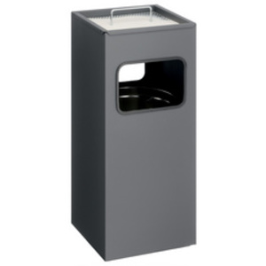 DURABLE Corbeille à papier METAL, avec cendrier, 17 litres