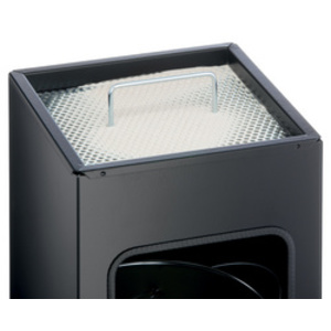 DURABLE Corbeille à papier METAL, avec cendrier, 17 litres