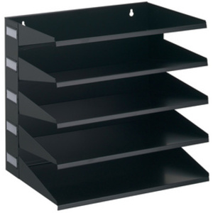 DURABLE Station de tri Business, 5 compartiments, noir