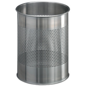 DURABLE Corbeille à papier en ACIER INOXYDABLE, 15 litres