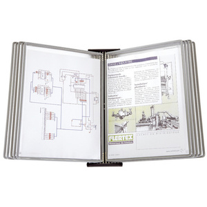 djois by tarifold Kit mural d'affichage BLACKLINE METALLIQUE