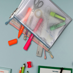 djois by tarifold Pochette à zip ZIPPER Pastel, A4, assorti