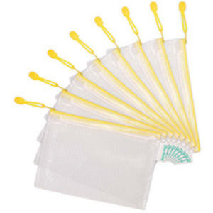 djois by tarifold Pochette à zip ZIPPER, A5, PVC, bleu