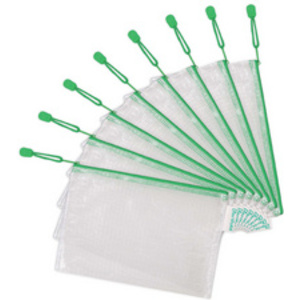 djois by tarifold Pochette à zip ZIPPER, A5, PVC, vert