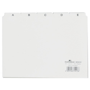 DURABLE intercalaire A - Z, en PP, format A5 paysage