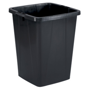 DURABLE Poubelle DURABIN 90, carré, pour le tri, gris