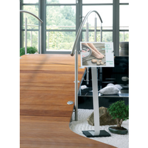 DURABLE Support d'informations CRYSTAL SIGN stand, A4