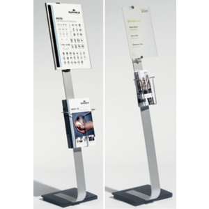 DURABLE Support d'informations CRYSTAL SIGN stand, A4