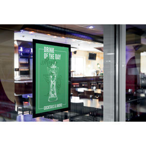 DURABLE Cadre d'affichage magnétique DURAFRAME SUN A4 noir