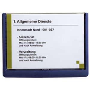 DURABLE Plaque de porte CLICK SIGN, format A5, graphite  - 63957