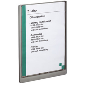 DURABLE Plaque de porte CLICK SIGN, A4, bleu foncé