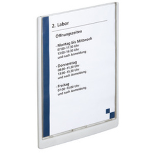 DURABLE Plaque de porte CLICK SIGN, A4, graphite  - 63958