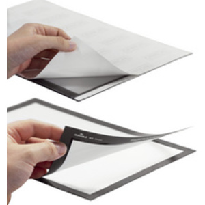 DURABLE Cadre d'affichage magnétique DURAFRAME, A4, argent  - 65215