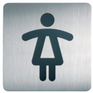 DURABLE Pictogramme PICTO 'WC Femmes', carré, en acier  - 65796