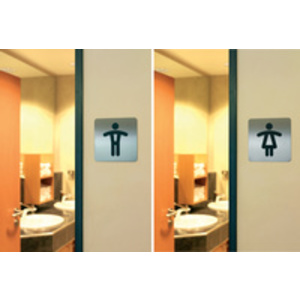 DURABLE Pictogramme PICTO 'WC', carré, en acier