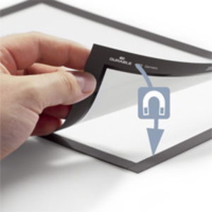 DURABLE Cadre d'affichage magnétique DURAFRAME, A4, argent