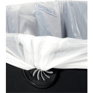 swirl Sac poubelle, avec bande de fixation, 10 litres, noir