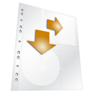 DURABLE Pochette CD-/DVD COVER S, pour 2 CD, PP, 156x288 mm