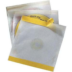 DURABLE Pochette autoadhésive pour CD/DVD FIX, en PP  - 46305