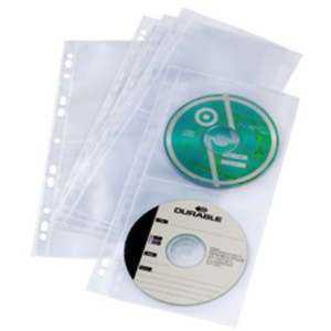 DURABLE Pochette CD-/DVD COVER LIGHT M, pour 4 CD, en PP,