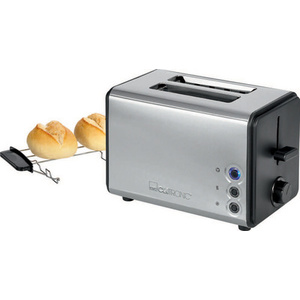 CLATRONIC Toaster à 2 tranches TA 3620, noir / acier inox
