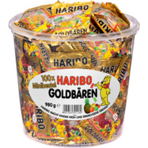 HARIBO Bonbon gélifié aux fruits Goldbären Minis, boîte