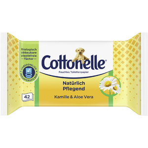 Cottonelle Papier toilette humide, camomille & Aloe Vera