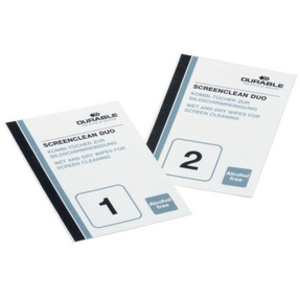 DURABLE Lingettes nettoyantes pour écran SCREENCLEAN DUO