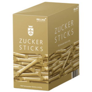 HELLMA Sticks de sucre, dans un carton