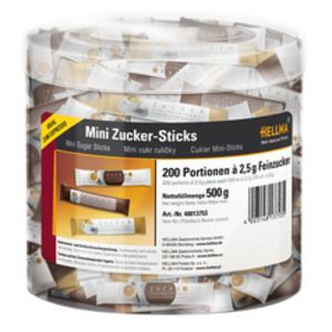HELLMA Mini sticks de sucre, dans un carton