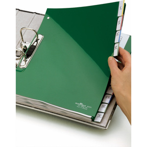 DURABLE Intercalaires en plastique, PP, 10 touches