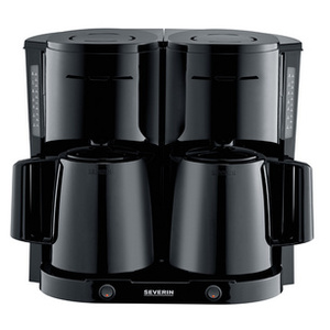 SEVERIN Cafetière électrique duo KA 9315, noir