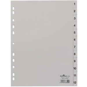 DURABLE Intercalaires en plastique, chiffres, A4, 20 touches