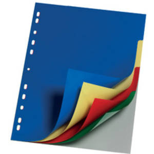 DURABLE Intercalaires en plastique, A4, PP, 5 touches