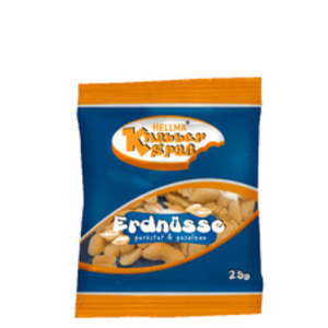 HELLMA Cacahuètes, dans un sachet unitaire à 25 g