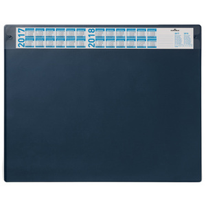 DURABLE Sous-main avec calendrier annuel, bleu foncé