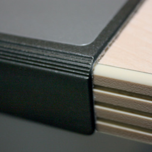 DURABLE Sous-main avec protection des bords, gris