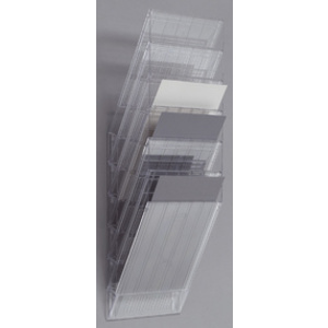 DURABLE Set porte-brochures mural 'FLEXIBOXX 6', A4, blanc