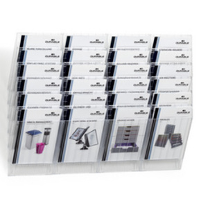 DURABLE Set porte-brochures mural 'FLEXIBOXX 6', A4, blanc