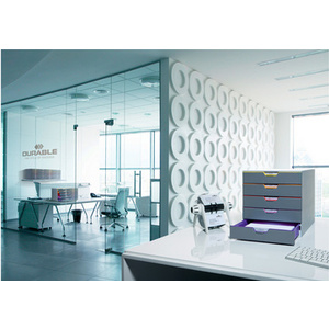 DURABLE Module de classement VARICOLOR 5, avec 5 tiroirs  - 67683