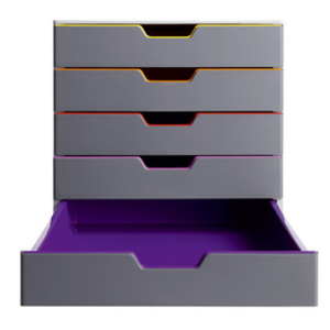 DURABLE Module de classement VARICOLOR 5, avec 5 tiroirs  - 67683