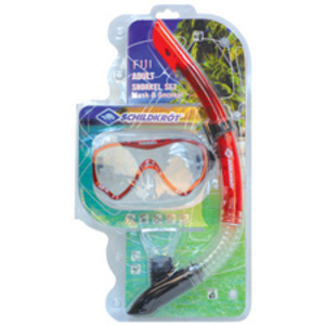 SCHILDKRÖT Set masque/tuba Junior 'Fiji', 2 pièces, rouge